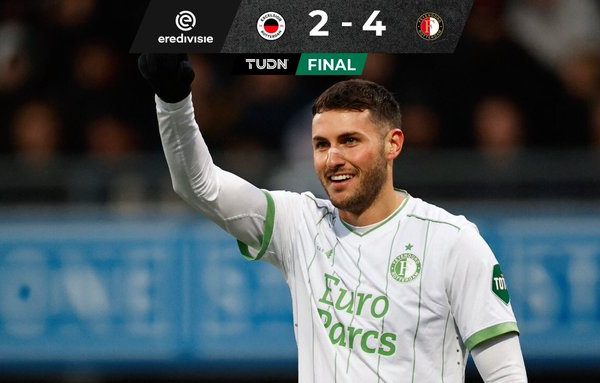 Santiago Giménez scoort hattrick tegen Excelsior 2-4