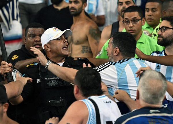 Rellen bij Brazilië-Argentinië